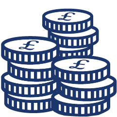 Money stack icon Money stack icon