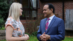 Dr Rami Ranger with Nicola Wearing