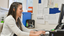 Woman at computer